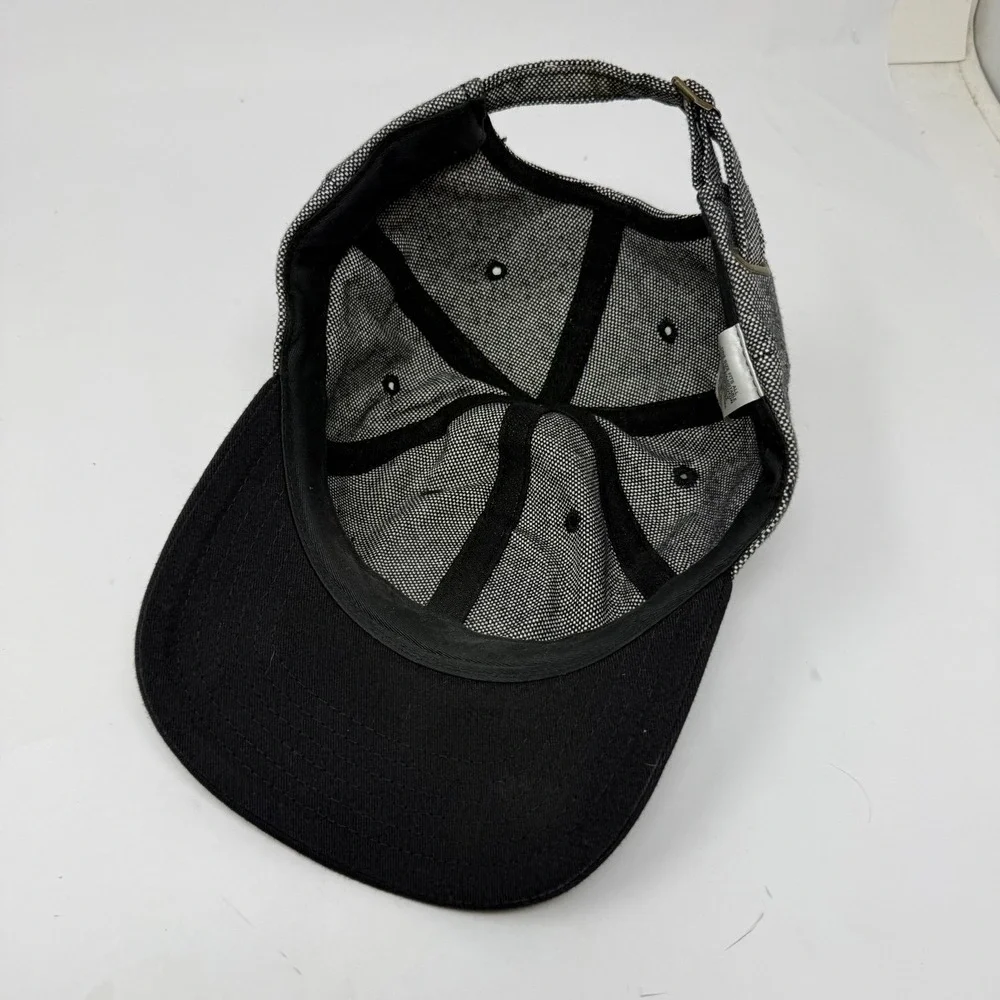 KNP All Time High Fox Patch Hat Mens Gray Black Strapback‎